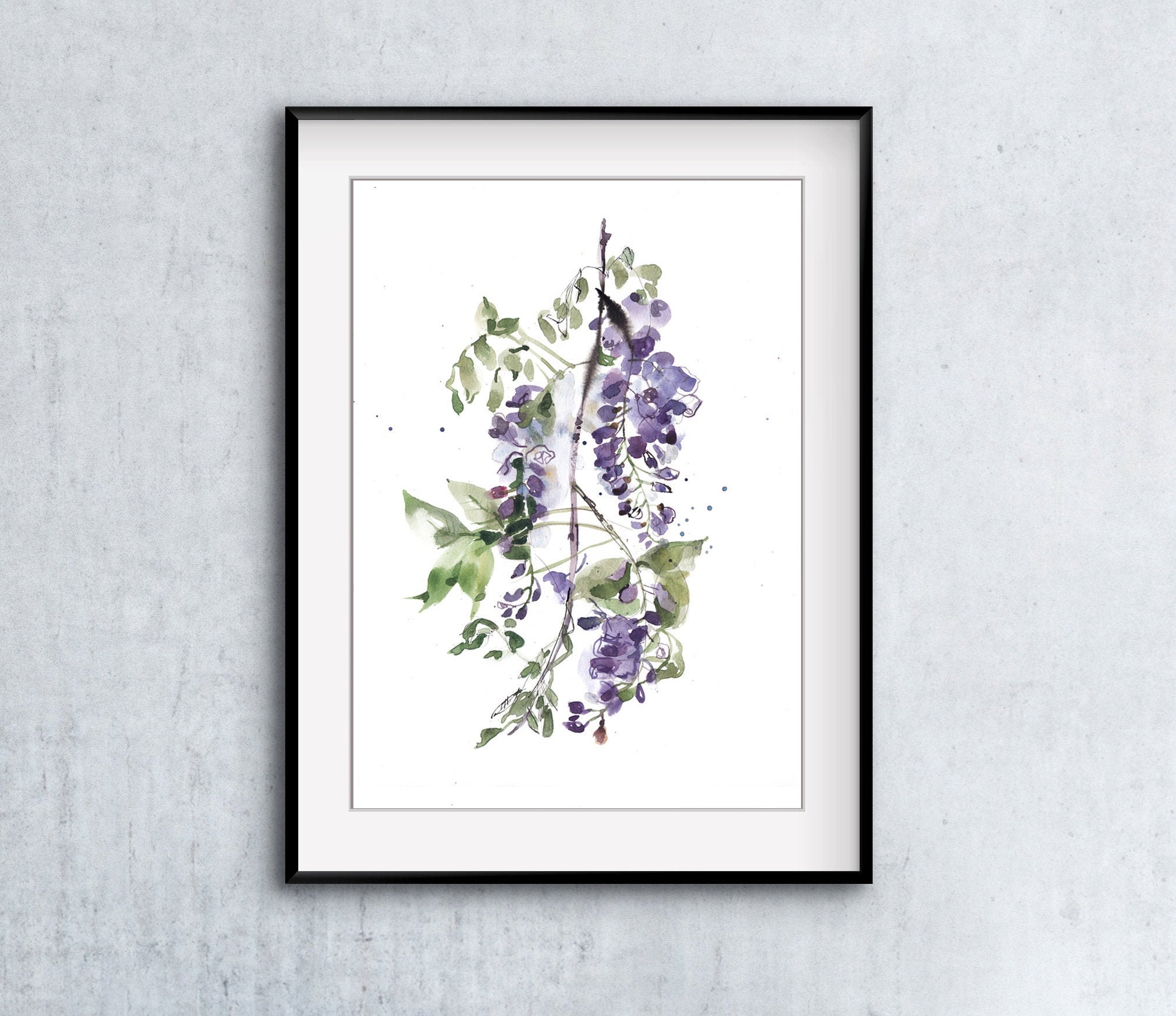 Purple Floral Botanical Illustration Floral Bright Purple Bedroom Wall Decor Wisteria Flowers Art Print Purple Flower Watercolor Painting Purple Floral Botanical Illustration Floral Bright Purple Bedroom Wall Decor Wisteria Flowers Art Print Purple Flower Watercolor Painting