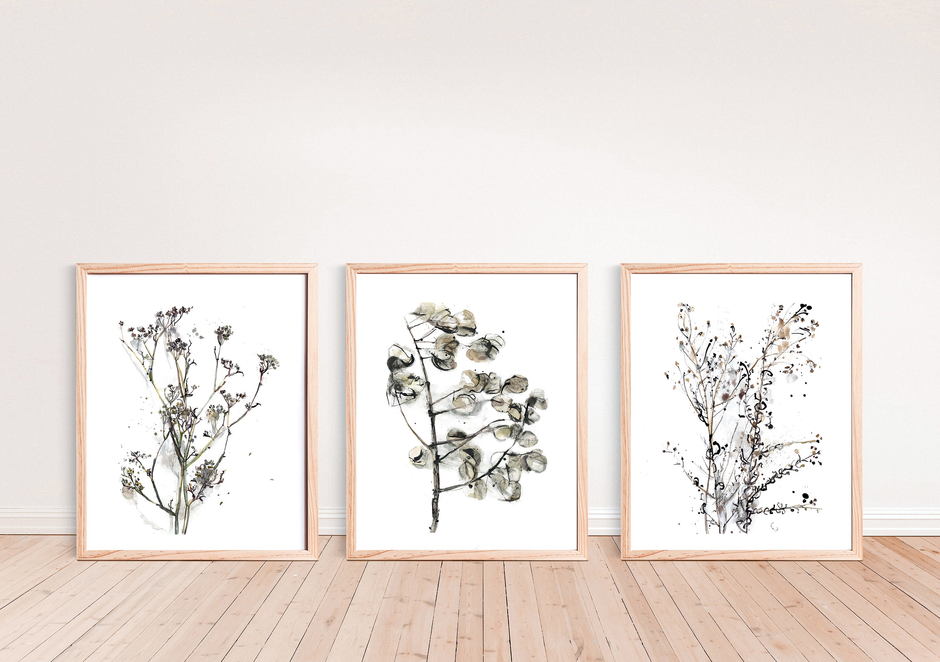 Set of 3 Art Prints, Living Room Wall Decor, Above Couch Wall Set, Dried Plants Drawings, Botanical Gallery Art Set, Nature Wall Art, Gift - Etsy Set of 3 Art Prints, Living Room Wall Decor, Above Couch Wall Set, Dried Plants Drawings, Botanical Gallery Art Set, Nature Wall Art, Gift - Etsy