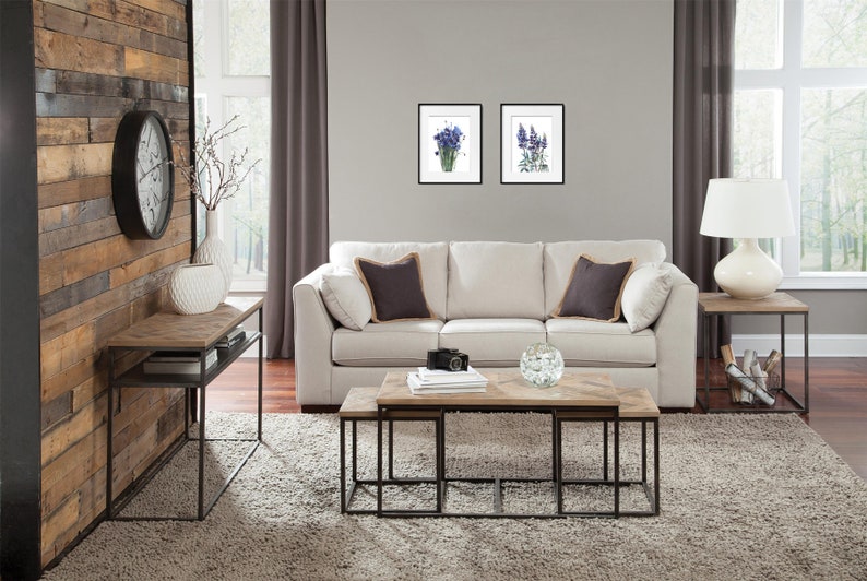 Wildflower Watercolor Paintings Floral Wall Decor For Living Room Blue Cornflower And Lupine Flowers Prints Prints Art Collectibles Delage Com Br