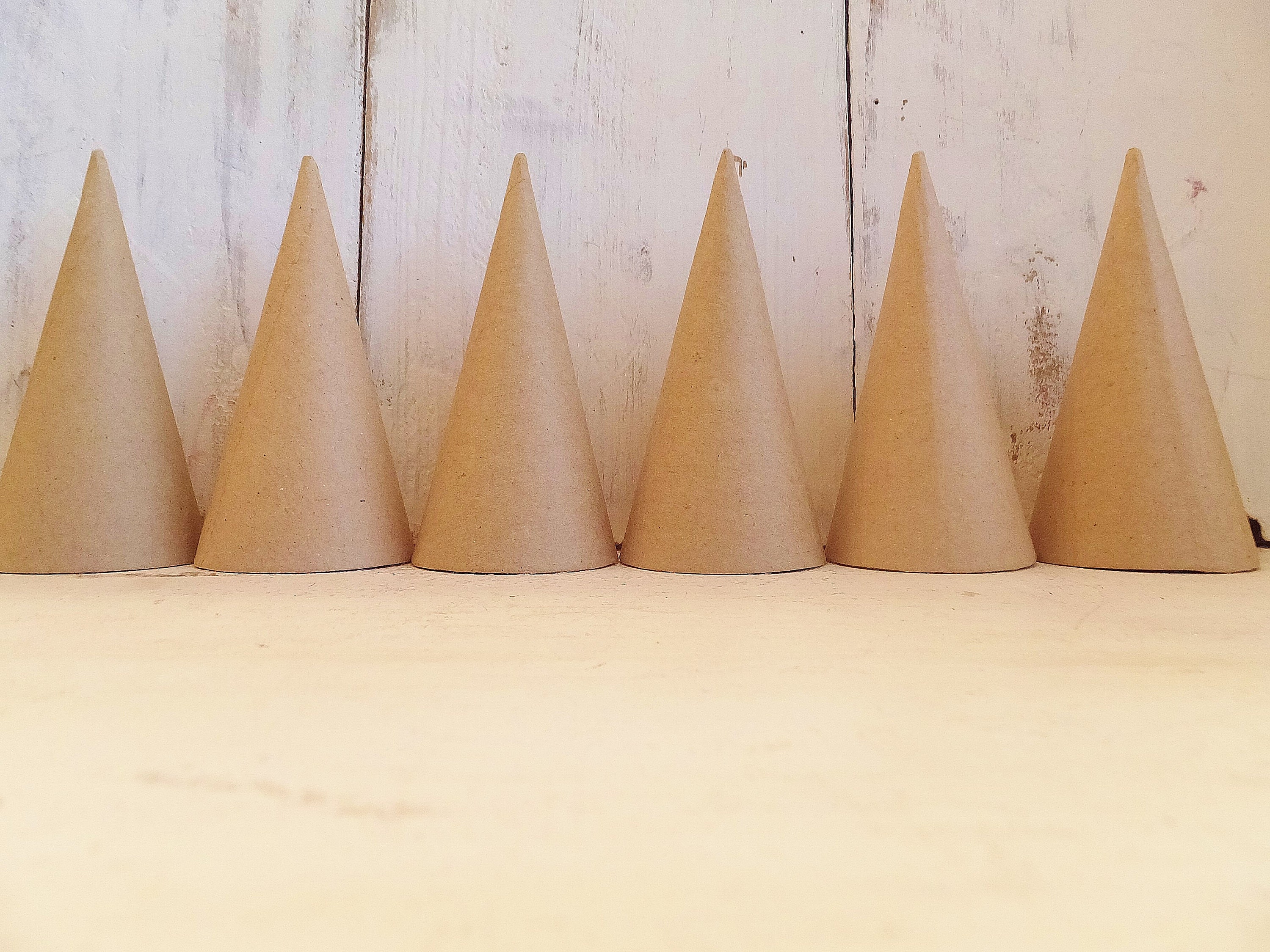 4 Paper Mache Cones set of 3 DIY Christmas Nomes Etsy