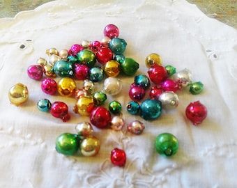 Vintage Mercury Glass Beads: 1940's, Multi Colors, Small, Craft Supplies (50 Beads)