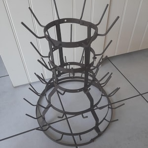 antique bottle rack 「HAND」 French Vintage Bottle Dryer Rack - Etsy