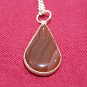 Semi precious stone  / crystal necklace chain pendant