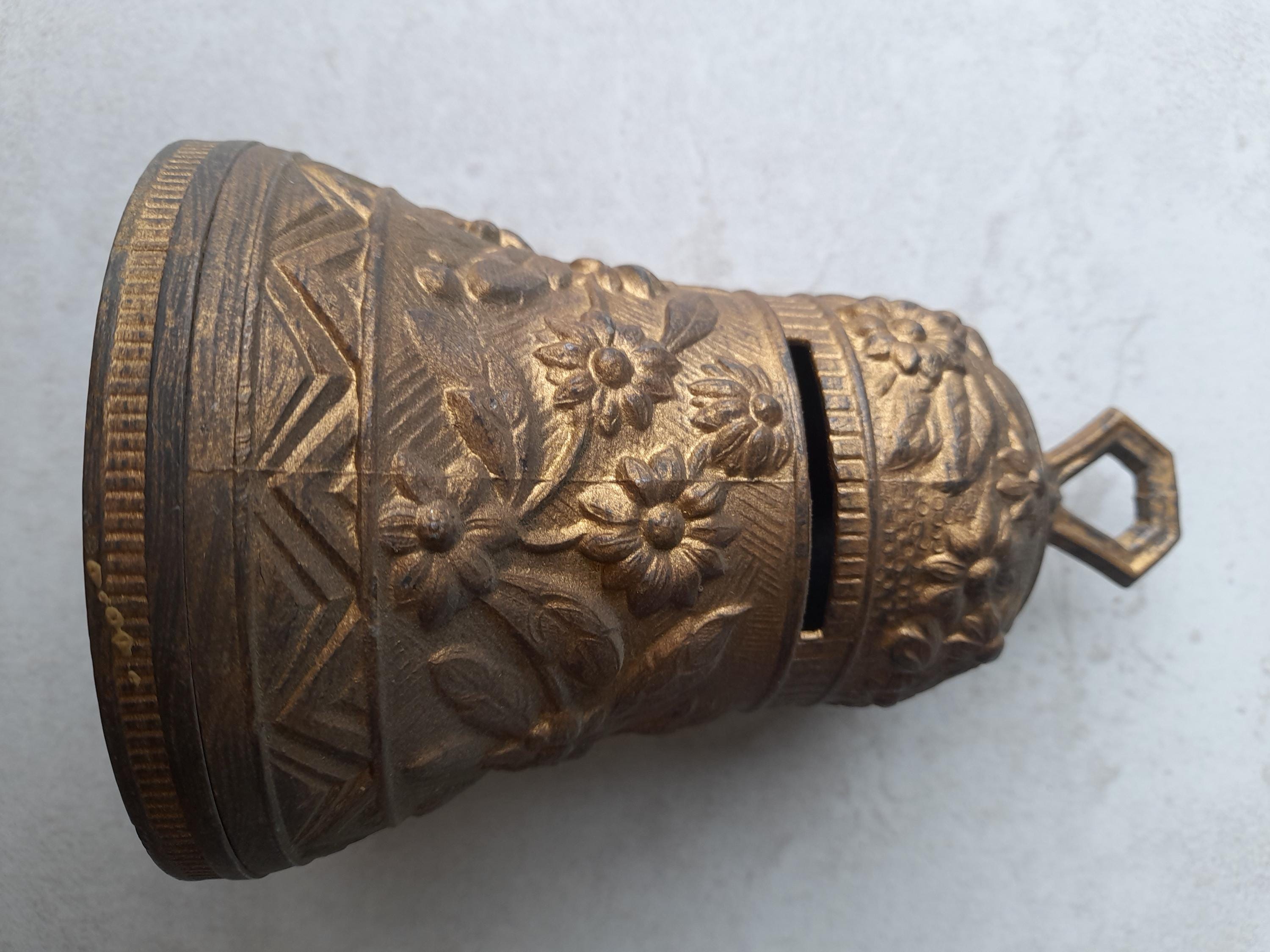 Vintage Brass Penny Bank Bank - Etsy