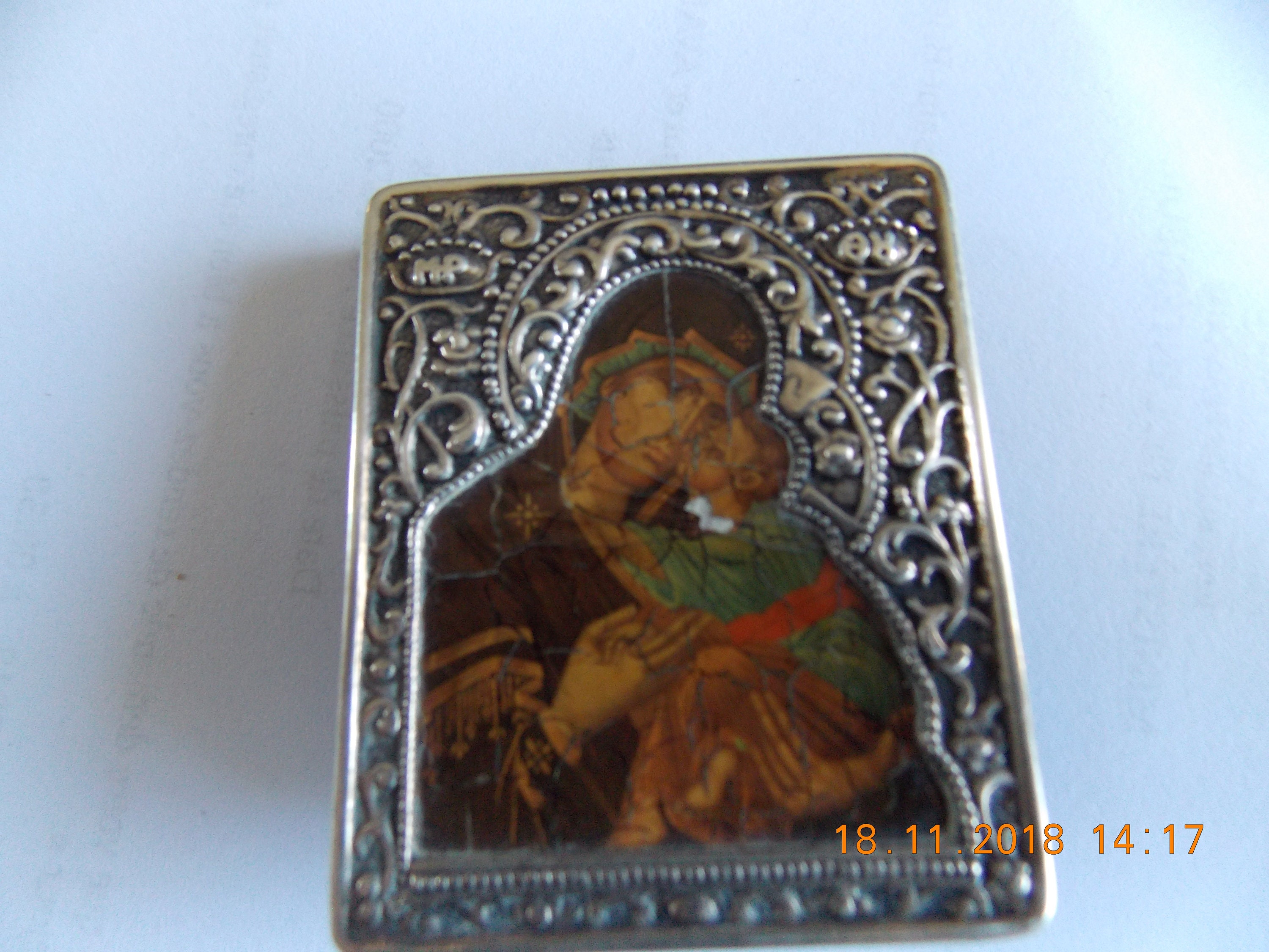 Vintage French Silver Icon Jesus Picture 950 Silver Frame - Etsy