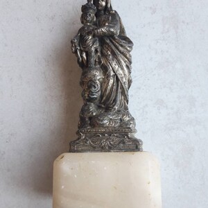 Vintage religious  French metal statue