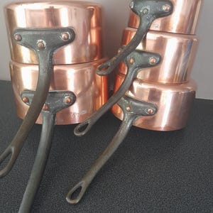 Dehillerin Paris copper pan set heavy professional set