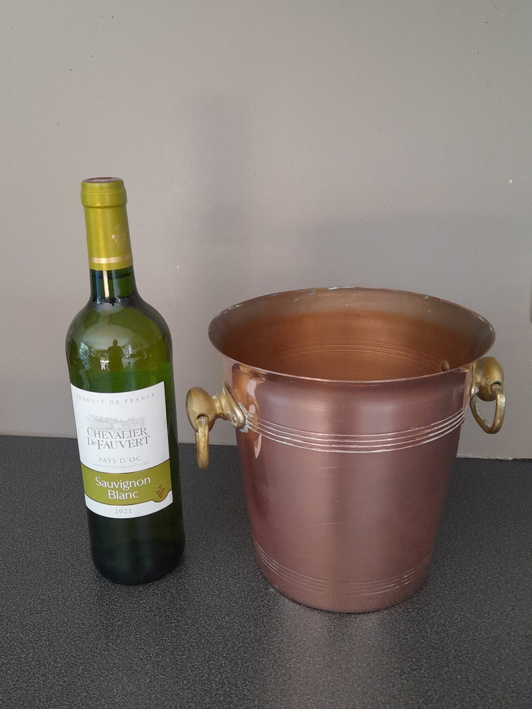 French Copper Wine Bucket Ice Bath Etsy