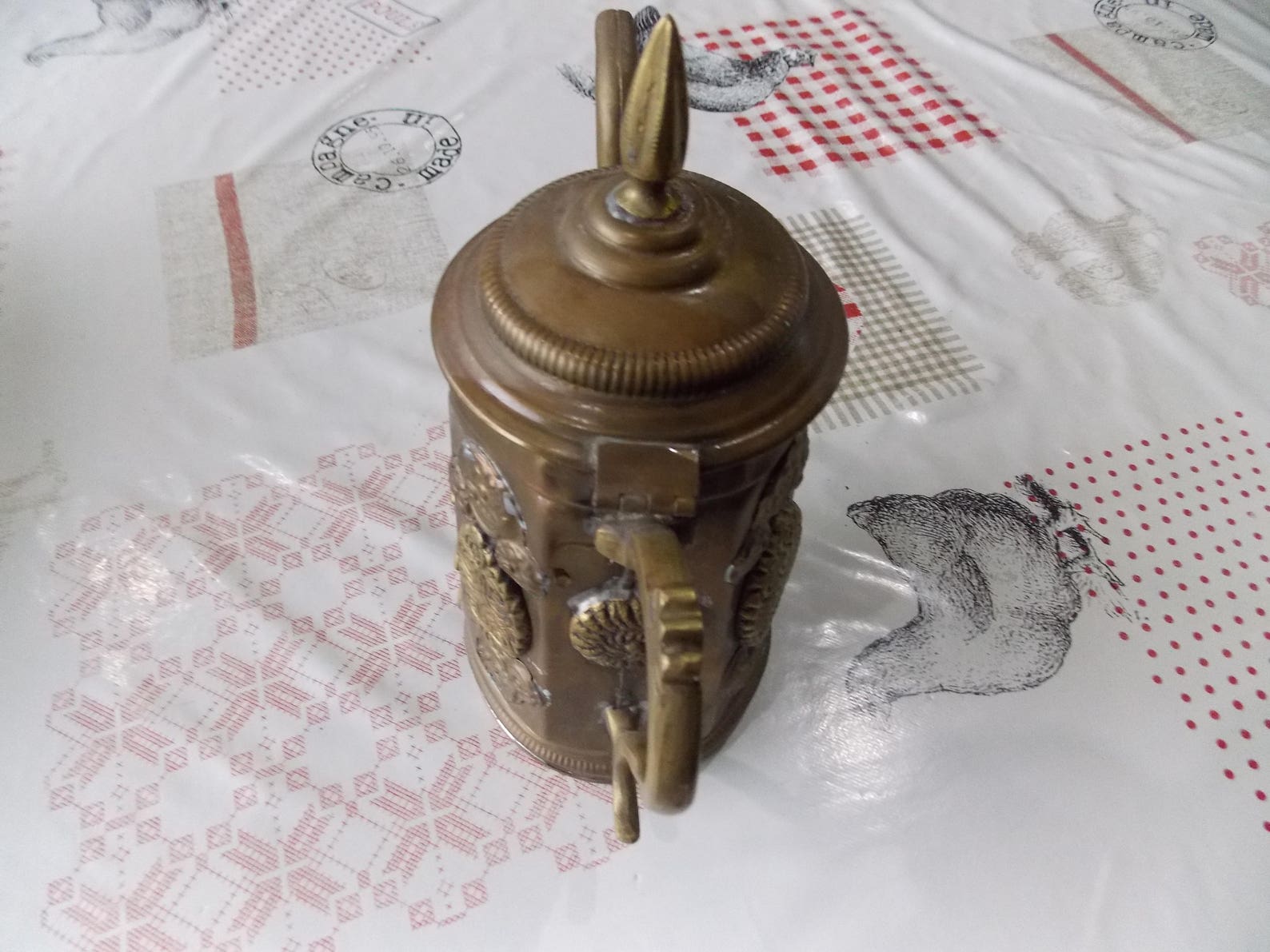 Antique Brass Coffee Pot Tea Kettle Water Jug Maybe From the Etsy