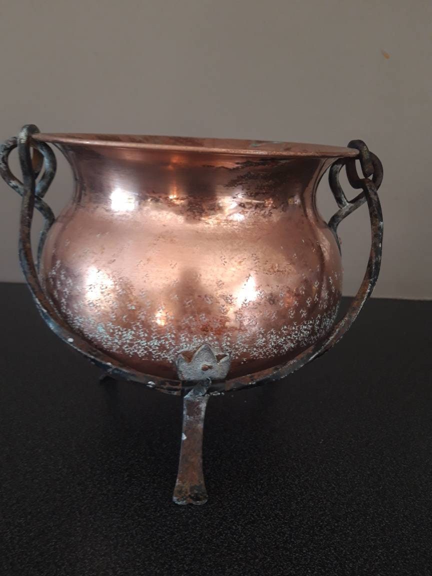 Chaudron en Cuivre Français Vintage