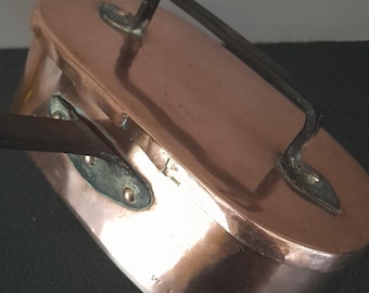 Antique French copper Daubiere stockpot