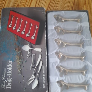 6er Set Hunde Messerhalter