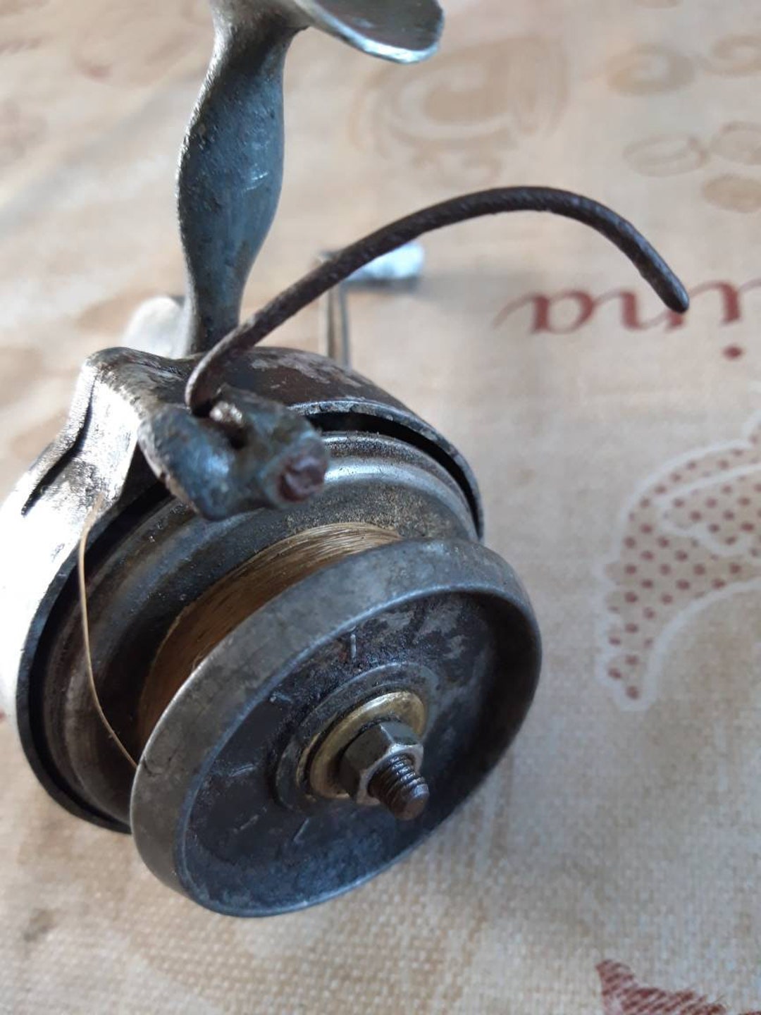 Very Rare Helifix Half Bail Arm Fishing Reel 