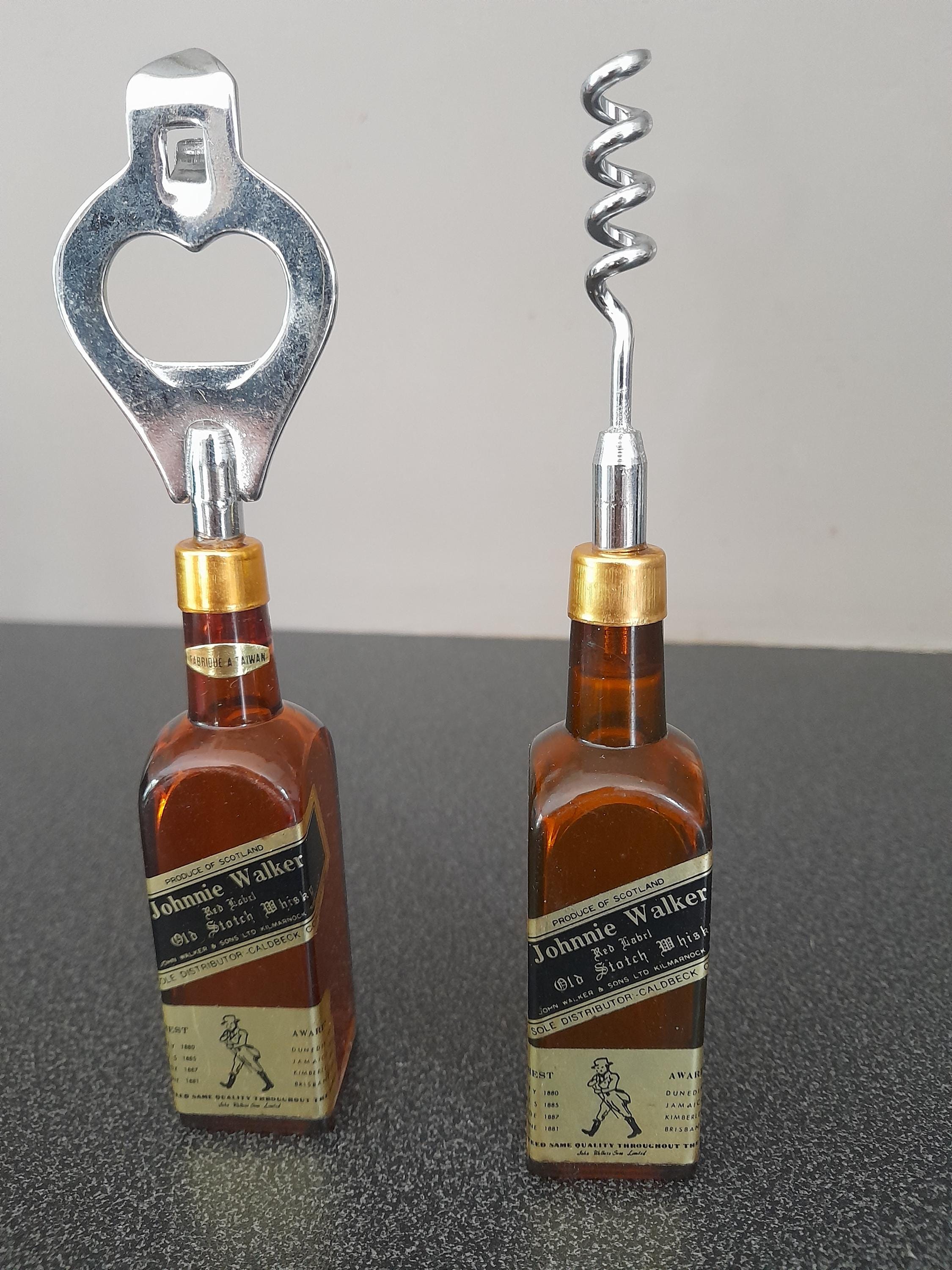 Vintage Johnnie Walker Bottle Opener Set - Etsy Canada