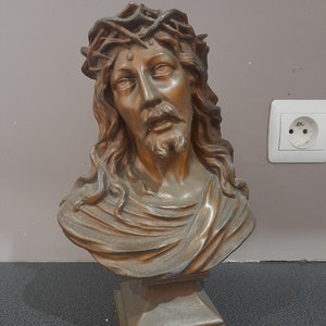 Bronze looking Jesus bust