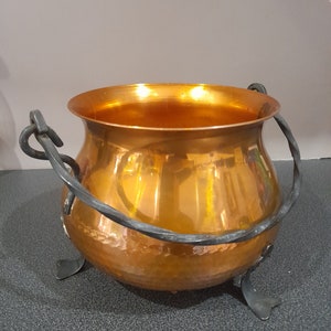Large copper cauldron