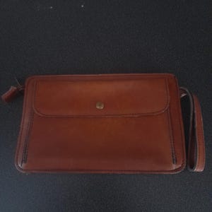 borsa vintage in pelle francese o portafoglio porta soldi