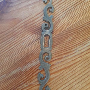 ヴィンテージ フランス製 真鍮製 家具用キーロックカバー エスカッション