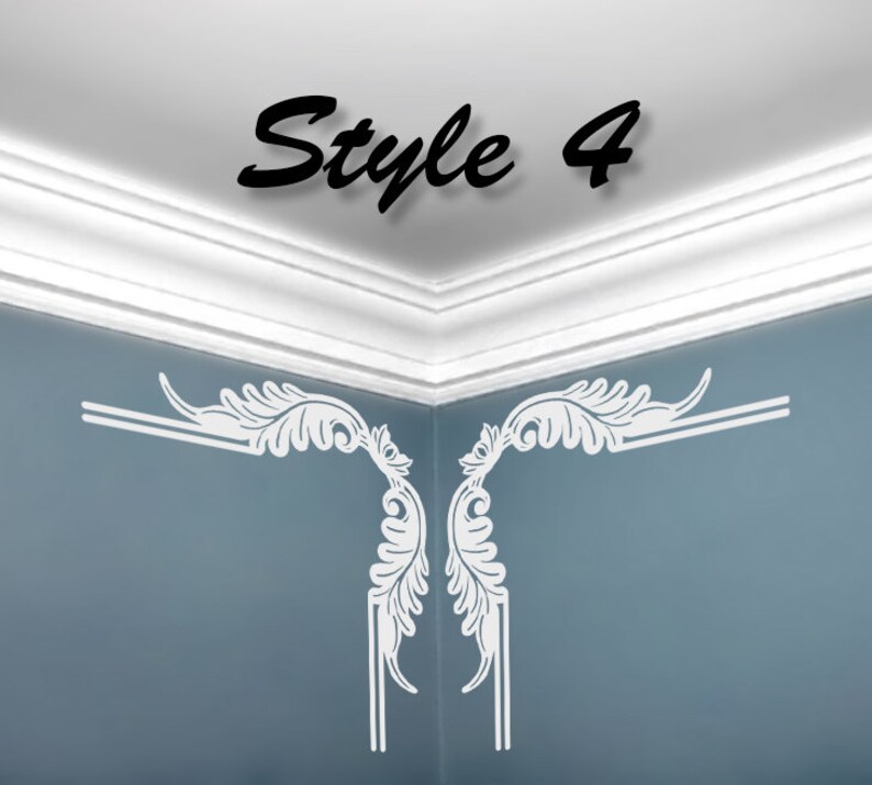 Corner Pieces 9 STYLES Collection 1 Set of 2 Vinyl Etsy