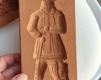 Antique Speculaas Molds: 19th C. Folk Art Noble Couple Cookie Boards