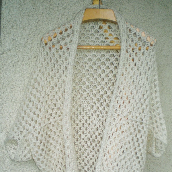 Cardigan, boléro, cape beige, cardigan beige automne,