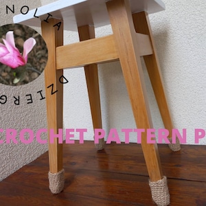 Crochet socks for chair legs, PDF PATTERN in English and in Polish, jute twine crochet chairs socks,