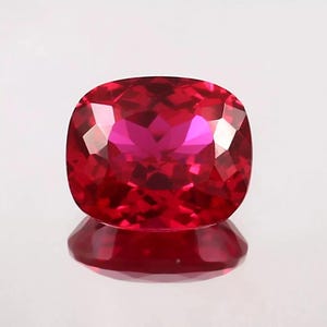 AAA 12X10MM Flawless Mozambique Red Ruby Loose Cushion Gemstone Cut, Transparent Ruby Cut Stone Jewelry Making Tools & Ring Raw Product