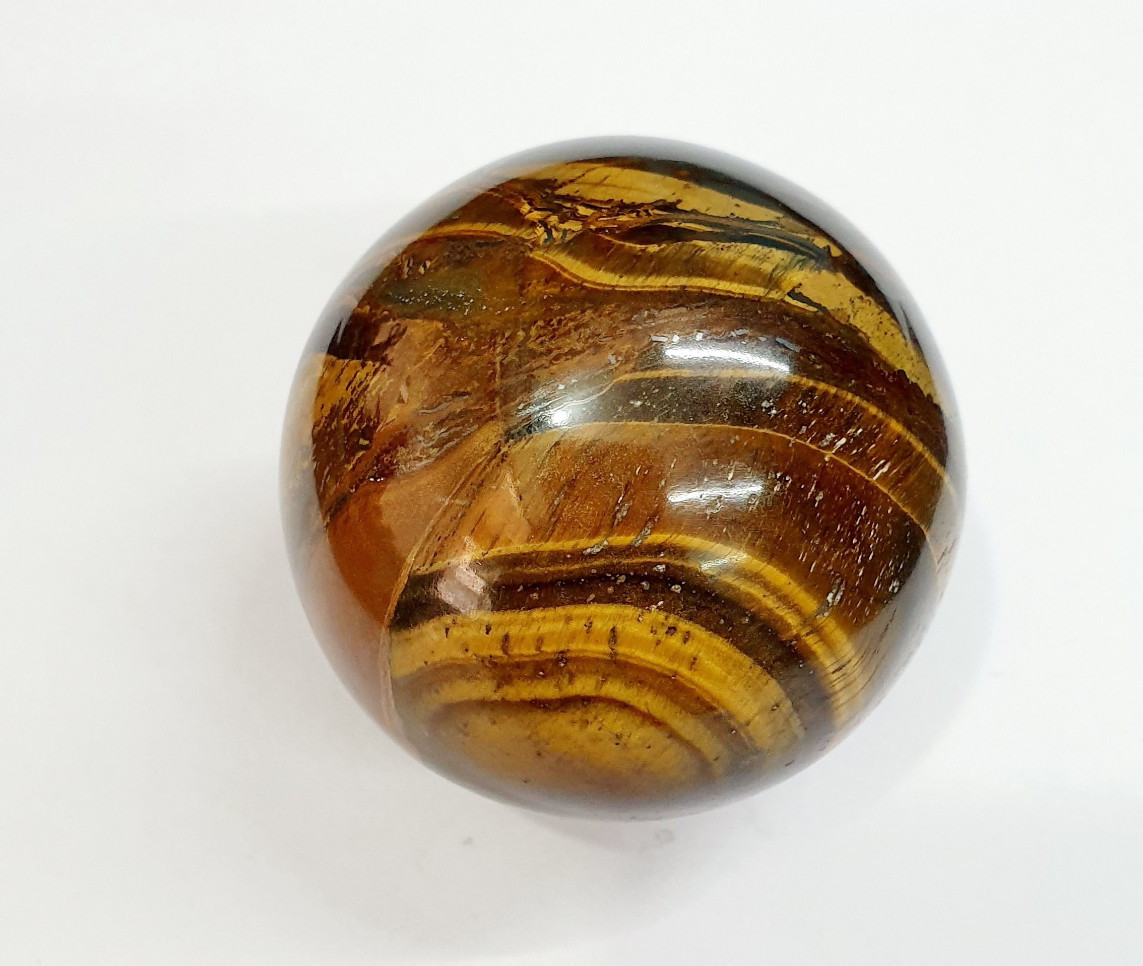 Large Tiger eye jasper Sphere 55 Mm Tiger eye jasper crystal Etsy