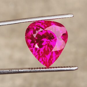 14X12 MM Flawless Ceylon Pink Sapphire Heart Cut Loose Gemstone Christmas Gift Loose Stone Jewelry & Pendant Making Sapphire