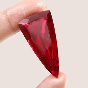 AAA 24x16x9 MM Mozambique Blood Red Ruby Loose Fancy Gemstone Cut, Transparent Ruby Stone Matched Cut Jewelry Making Tools & Earrings