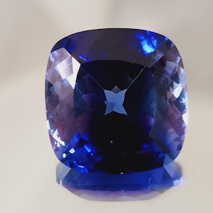 18.00 Cts Unique Rare Ceylon Blue Sapphire Cushion Cut Loose Gemstone 15mm Excellent Quality for Ring and Jewelry Making