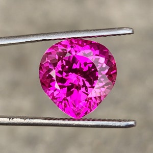 12x12  MM Flawless Ceylon Pink Sapphire Heart Cut Loose Gemstone Christmas Gift Loose Stone Jewelry & Pendant Making Sapphire