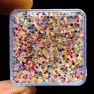 Natural Multi Sapphire Round Shape, 1.50 mm Lot (100 Pcs) 2.03 Cts Calibrated Use For Sapphire Handmade Jewelry Loose Gemstones