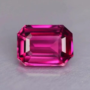 10.80 Ct Flawless Pink Sapphire Emerald Cut Loose Gemstone, Ceylon Sapphire, Fine Quality Gem for Ring or Jewelry Making