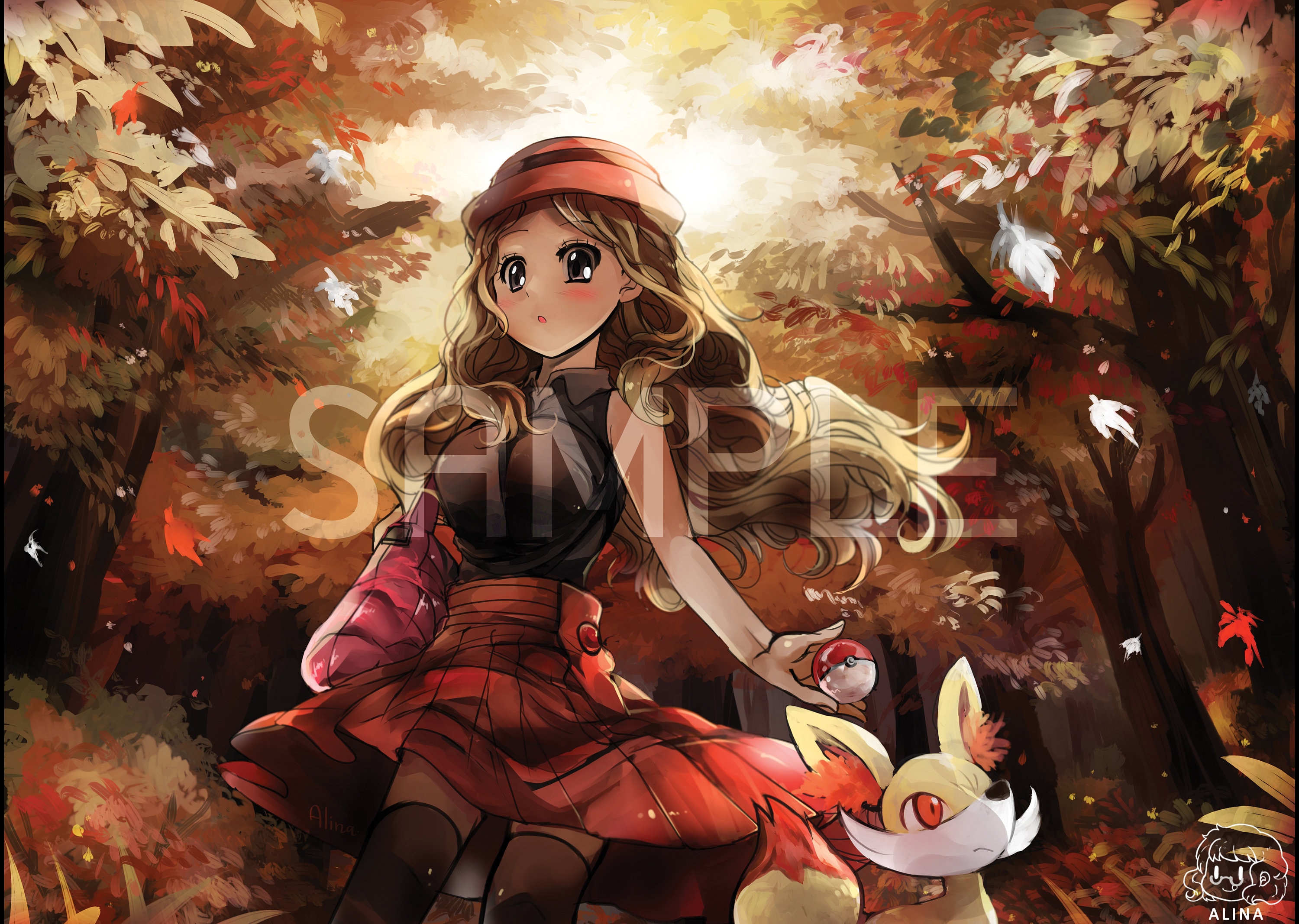 ポケットモンスター X Y 女主人公 セレナ フォッコ タペストリー 当時もの ポケットモンスター X Y 女主人公 セレナ フォッコ タペストリー