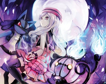 ポケモンXY セレナとフォッコ - アートプリント A3サイズ - Etsy 日本