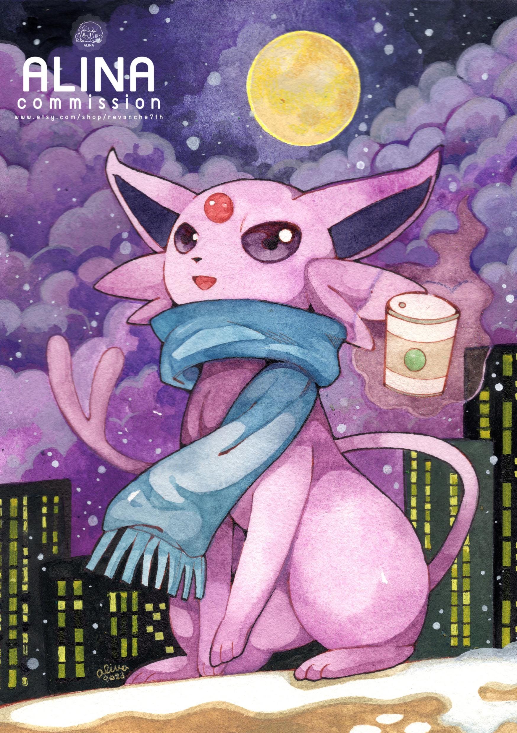 Pokemon Watercolor Custom Art Commission A5 A4 Portrait Furry Pet OC Animal  Anime Game TCG Card Handdrawn Background ( Made to Order ) - Etsy, image size:1748x2480