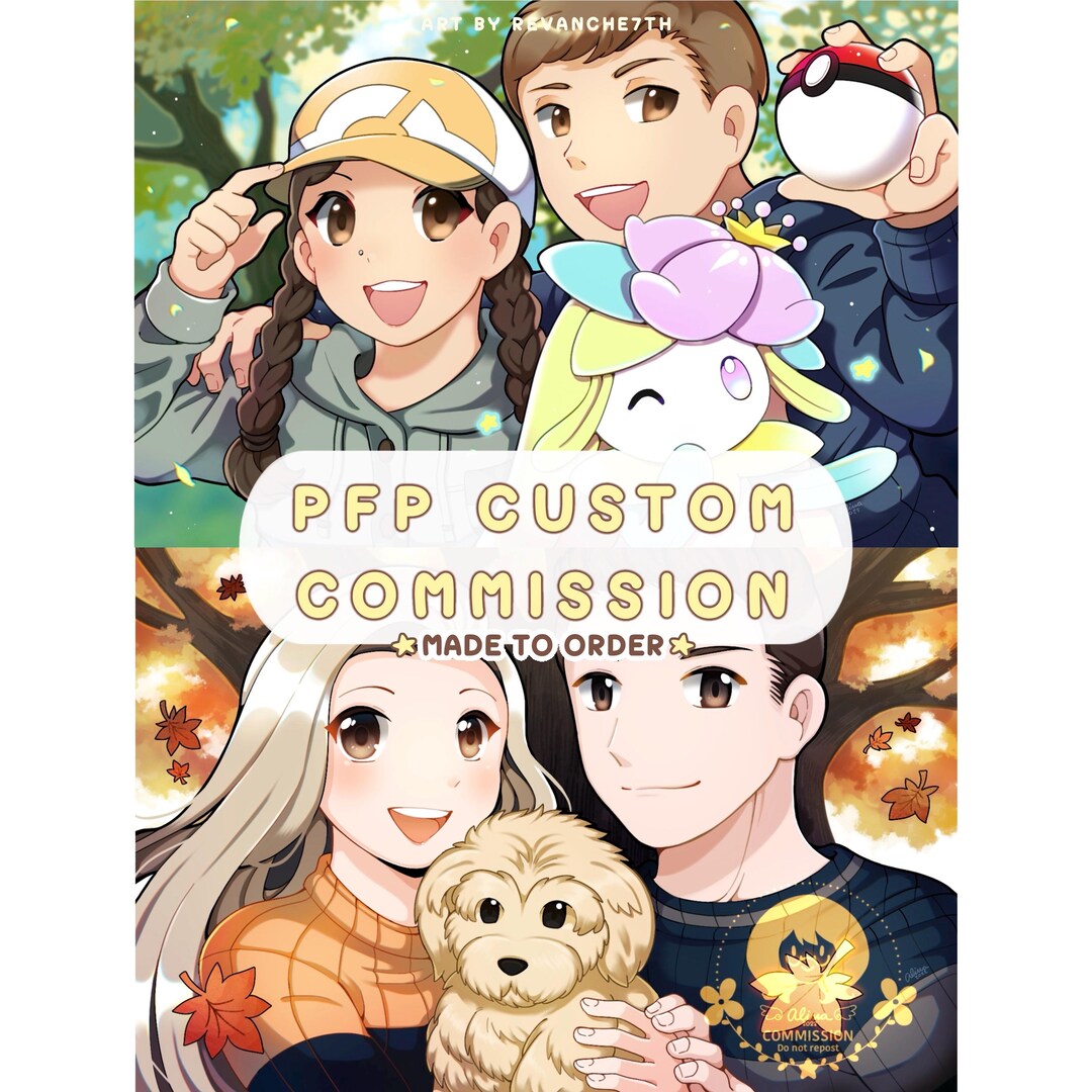PFP Digital Portrait Portrait Pokemon Paar Liebhaber Profilbild Anime ...