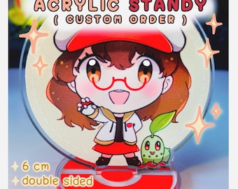 Llavero personalizado de Standee, para juego de mesa DnD, para PC, arte de anime, fan art, mascota, epoxi acrílico, personalizado (hecho a pedido)