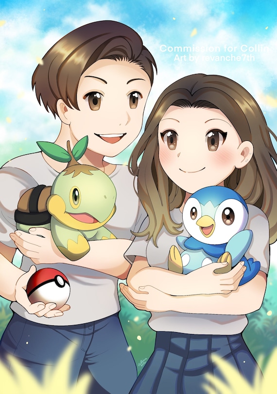 Um close de um adesivo de um personagem pokémon verde e branco