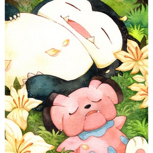 Snorlax and Snubbull