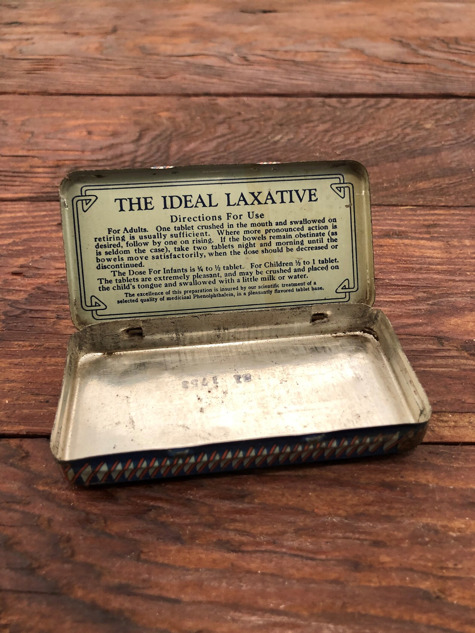 Vintage Rexall Orderlies Laxative Tin Etsy