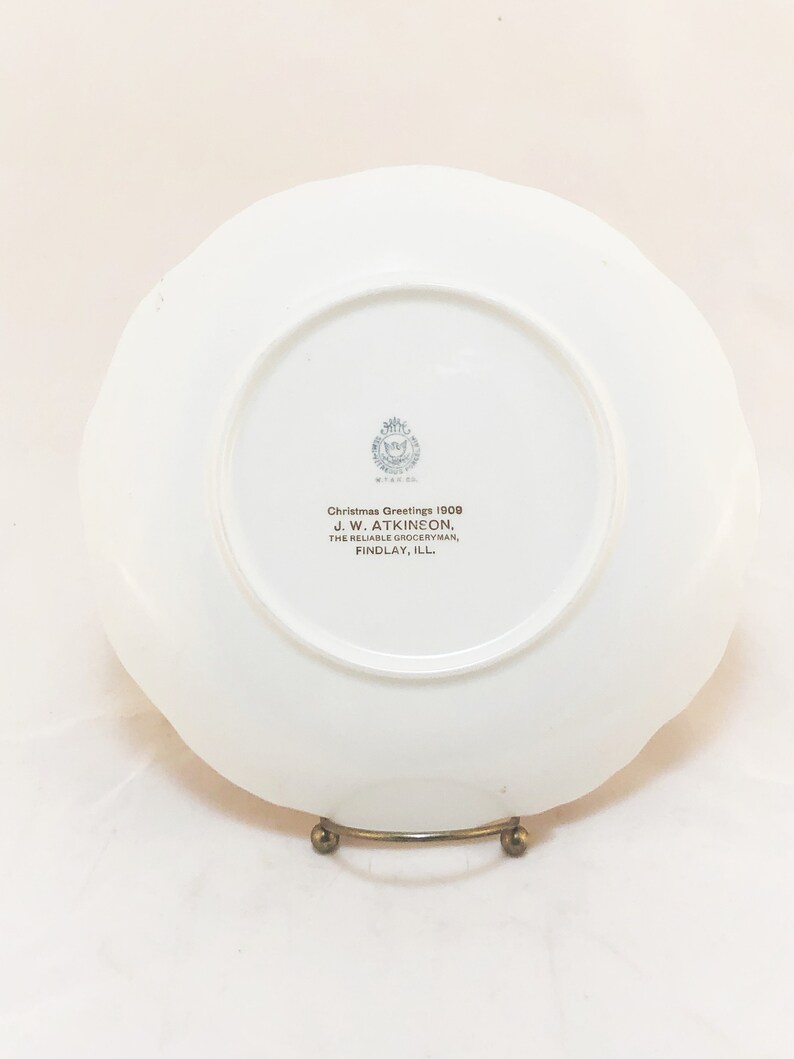 1909 Semi Vitreous Porcelain Plate With Violets / J. W. Etsy