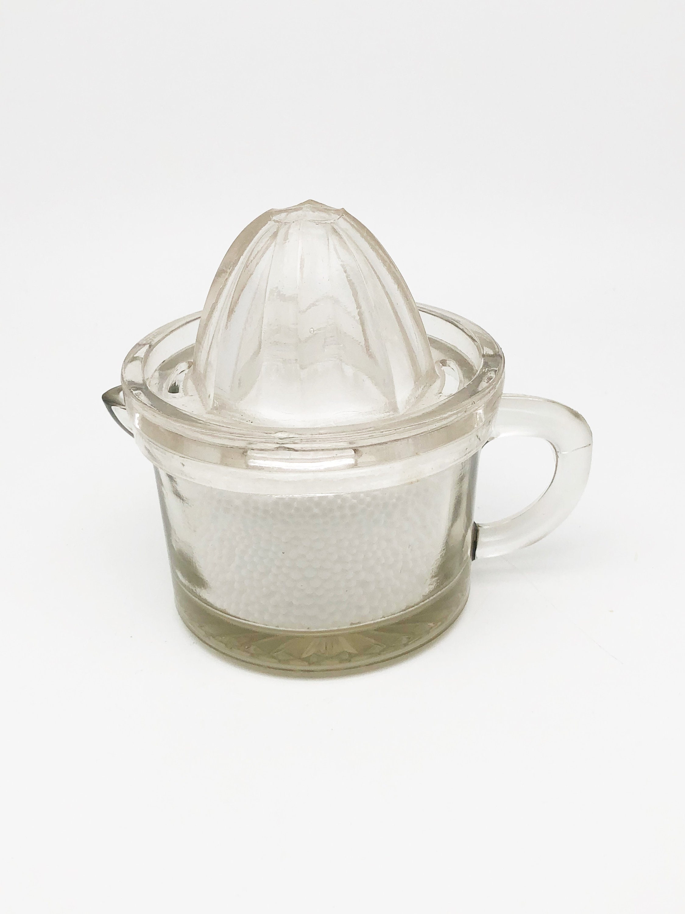 Vintage Clear Glass 2Piece Citrus Juicer / Glass Juicer With Etsy