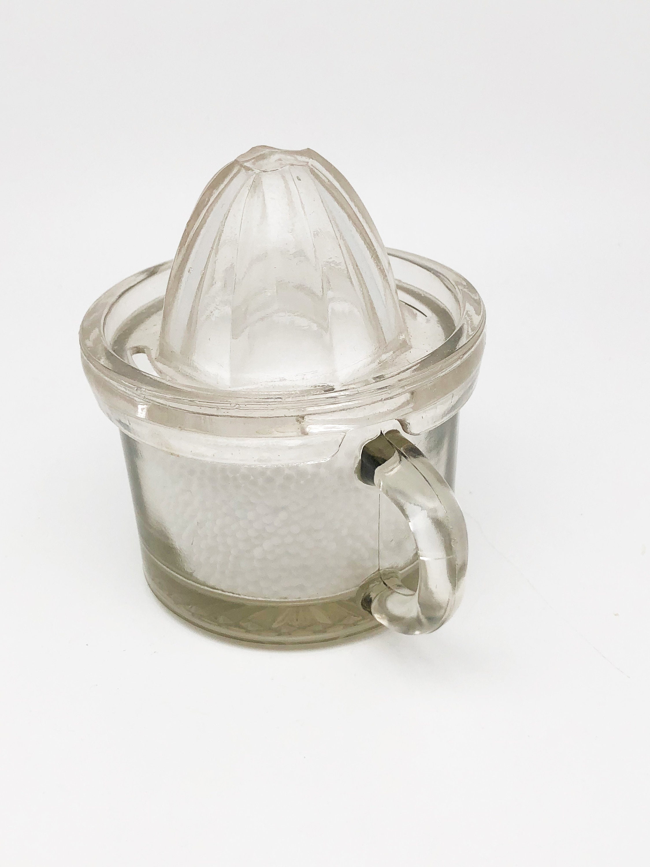 Vintage Clear Glass 2Piece Citrus Juicer / Glass Juicer With Etsy