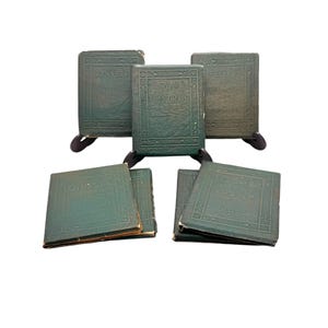 Antique Little Leather Library Book: Redcroft Edition, 1920s Miniature Novel