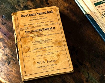 1898 Child-Rhymes Book Hoosier Pictures: James Whitcomb Riley, Will Vawter Illustrations, Nebraska Advertising Jacket