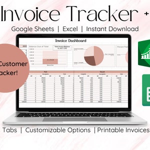 Invoice Tracker Google Sheets Small Business Spreadsheet Customer Tracker Invoice Template Business Invoice Tracker Customer Spreadsheet