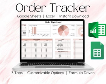 Order Tracker Spreadsheet Order Tracker Google Sheets Small Business Spreadsheet Business Tracker Monthly Order Tracker Small Business Order