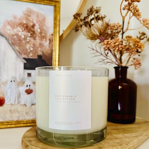 Luxe Soy Wax Candle – 120 Hour Burn, Essential Oils, 28 oz 3-Wick